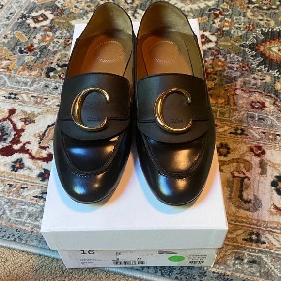 Chloé  Loafers with Gold Accent - Picture 5 of 17